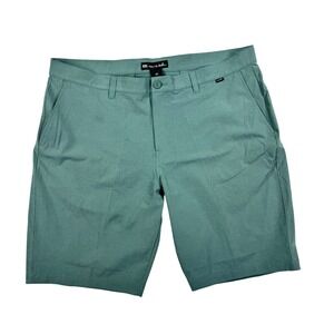 Travis Mathew‎ Golf Shorts Mens 40 Green Performance Walking Casual Athletic